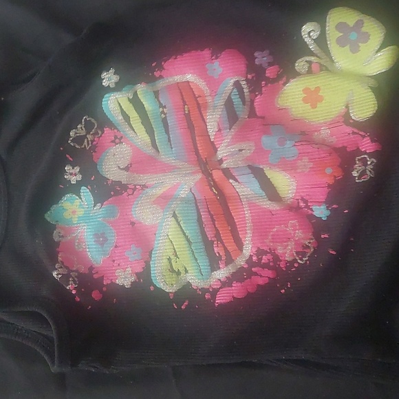 Black colorful tank top for kids - Picture 2 of 3